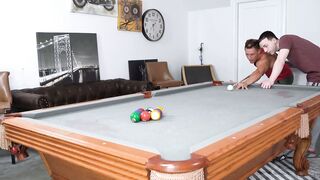 My cute stepson Troye Jacobs gave me a pool table so I gave him my yummy cum Hoe 2
