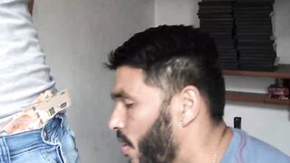 Cleaning bearded dude Davids hairy ass using my delicious dick Hoe 2