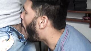 Cleaning bearded dude Davids hairy ass using my delicious dick Hoe 2