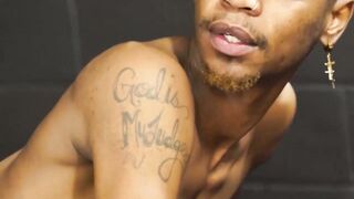 Blond skinny guy Dani Fantoms is manhandled by a dominant black stud Romance