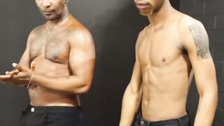 Blond skinny guy Dani Fantoms is manhandled by a dominant black stud Romance