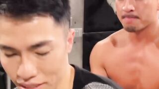 BoyzJapan.com - Ryu II worships Hiroya's massive cock before bareback anal play