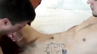 Bottom twink Joshua James made his lover Justin Foster so horny that he destroyed his