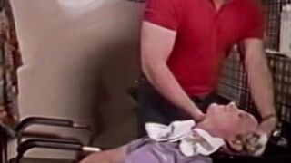 Very horny Steve Scott wants to burst cum so he gets sucked by a muscled gay