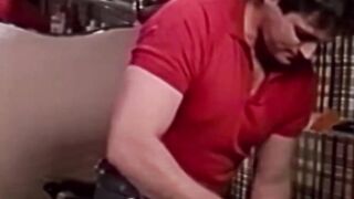 Very horny Steve Scott wants to burst cum so he gets sucked by a muscled gay