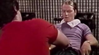 Very horny Steve Scott wants to burst cum so he gets sucked by a muscled gay