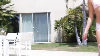SmallGirlsInPorn.com - Petite Zaya Cassidy gets a mouth full of cum after intense sex
