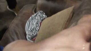 Snapbacked dude gets rock hard and penetrates a horny twink