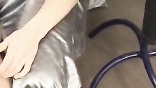 Horny teenager Dimik masturbates his thick throbbing cock
