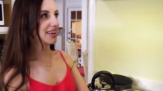 Alluring teen bitch is ready to jump on a rock hard cock