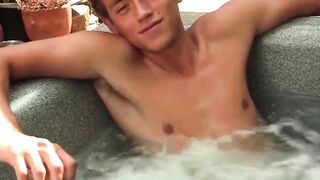 SwingYourBalls.com - Glamorous youngster strokes cock after relaxing jacuzzi session