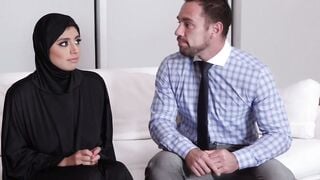 Creampied Ella Knox is wearing a hijab for this occasion
