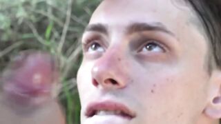 BreedingLatino.com - Young Latino gay sucks stiff cock before bareback fucking