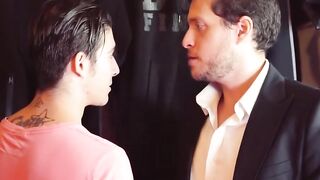 Noe Milk gets banged! by 2 dicks at her new job