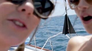 Three teens make out before being hammered in an open sea