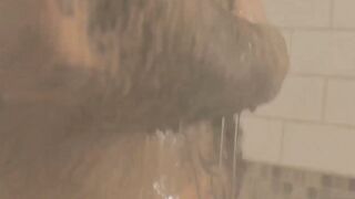 HardcoreBears.com - Bear washes his furry body and spanks his thick beefy ass