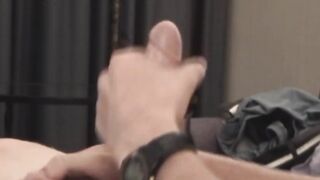BobAuntie.com - American gay amateur tugs hard until he spunks intensely