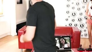 VIP SEX VAULT - Slutty Dark Haired Celeb Jasmine Jae Loving FFM Raunchy Fucking At Audition