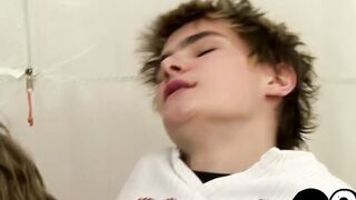 Cute Karel Fox pounded doggystyle after camping trip blowjob