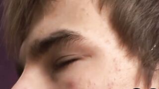 Big cock Ricco Luna cums on twinks ass after raw pounding
