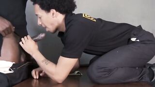 SayUncleNetwork.com - Muscle security officer bareback drills gay guy after a hot BJ