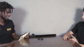 SayUncleNetwork.com - Muscle security officer bareback drills gay guy after a hot BJ