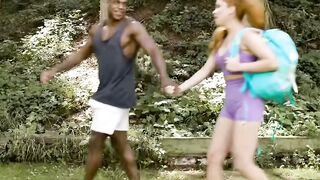 Marina Gold gets close to nature on explicit excursion with beefcake Aaron Rock