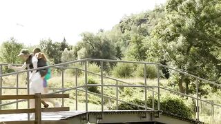 Marina Gold gets close to nature on explicit excursion with beefcake Aaron Rock
