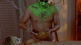 LETSDOEIT - Big Tit cougar Kalya Green Enjoying Halloween Night At The Spa Center Inside beauty Raunchy Boned