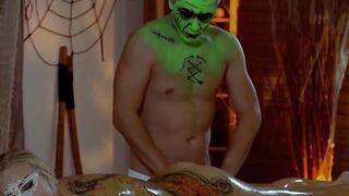 LETSDOEIT - Big Tit cougar Kalya Green Enjoying Halloween Night At The Spa Center Inside beauty Raunchy Boned