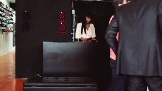 VIP SEX VAULT - Dirty MMF Threeway At The Clothing Store With African Goddess Noe Milk And 2 Dicks