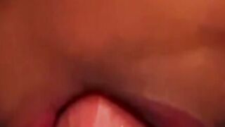 Teen ebony babe fucked missionary ends with jizz on pussy