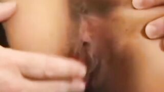 Natural tits babe fingered and pounded for cum in mouth