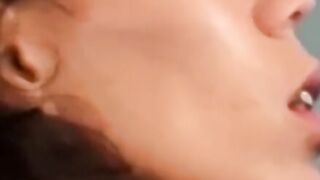 Natural tits babe fingered and pounded for cum in mouth