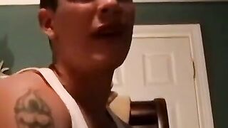 JoeSchmoeXXX.com - Hot hunk Gage Winchester strokes his massive slippery dick