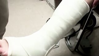 Hot Evan Heinze takes more than a foot cast in the emergency room