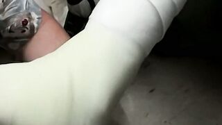 Hot Evan Heinze takes more than a foot cast in the emergency room