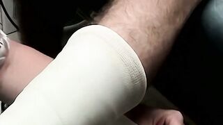 Hot Evan Heinze takes more than a foot cast in the emergency room