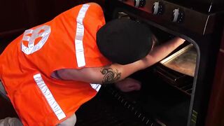 Hot transsexual Tara Emory gets fucked roughly by a handyman