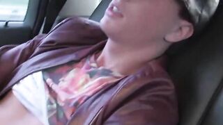 BoyDesire.com - Horny twink's car masturbation and hard cock tease
