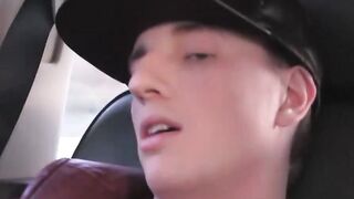 BoyDesire.com - Horny twink's car masturbation and hard cock tease