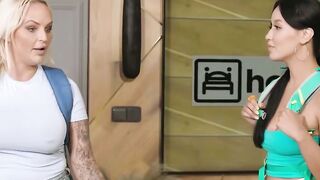 Sneaky sex at the front desk with Asia Vargas and Tommy Cabrio
