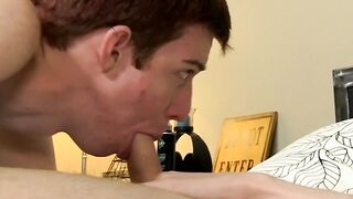 Dakota White drilling twink boyfriends butt bareback for cum