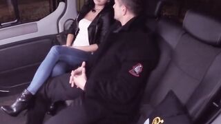 BANGED! INSIDE TRAFFIC - Bombshell Crazy Beauty Daphne Klyde Seduced By Lusty Older Driver Into The Bus