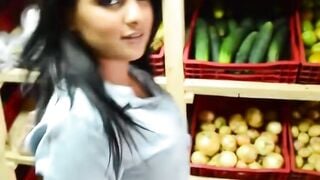 thick and curvy hispanic agrees to banged! stranger