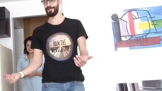 thick and curvy hispanic agrees to banged! stranger