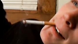 Hardcore stroking and smoking session on the couch by straight buddies Chain and Benz