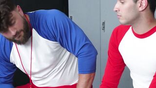 Twink Rob Quin keeps his hunky coach Heath Halo dirty secret