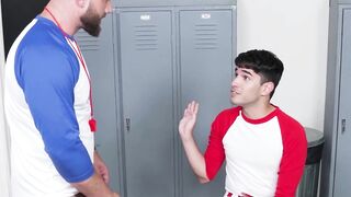 Twink Rob Quin keeps his hunky coach Heath Halo dirty secret