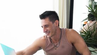 DILF Jax Thirio fucks twink Matteo Gomez tight ass deep and hard